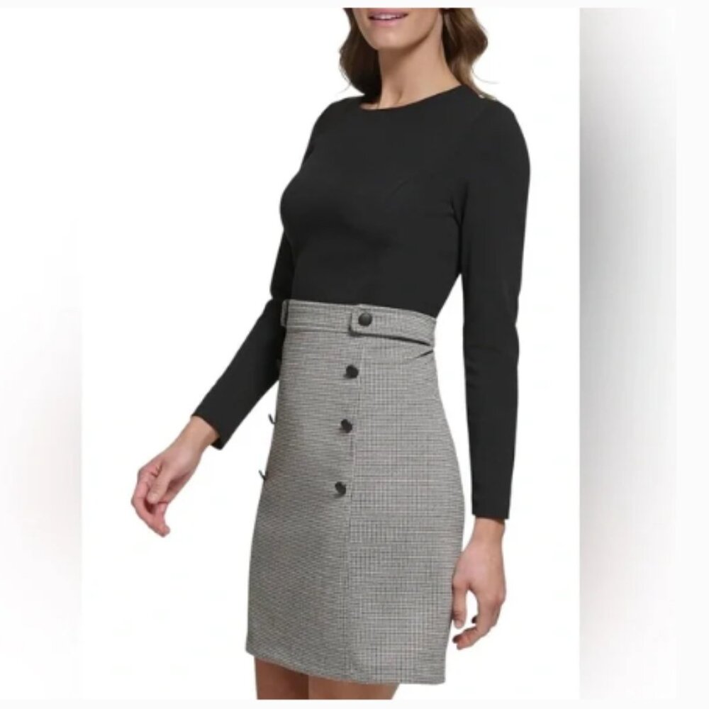 NWT DKNY hounds tooth dress (140)